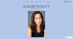 Desktop Screenshot of elizabethklettaudio.com